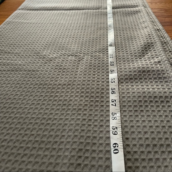 72” X 84” grey shower curtain with 12 Alabama Roll Tide shower hooks - Picture 6 of 6